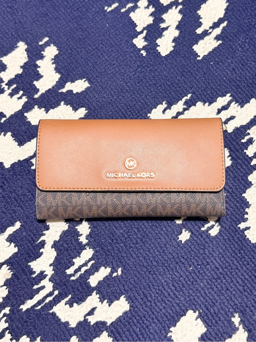 Michael Kors Brown Jet Set Tri-fold Wallet Acorn & Brown